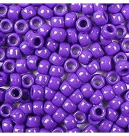 PONY BEADS OPAQUE PURPLE 6mmX9mm 900 PACK