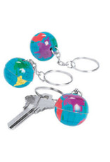 KEYCHAIN: GLOBE 12 PACK