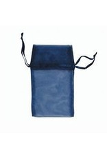 ORGANZA BAGS : 3"x4" NAVY 12PC