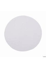 TULLE CIRCLES -  WHITE  9" 10PC
