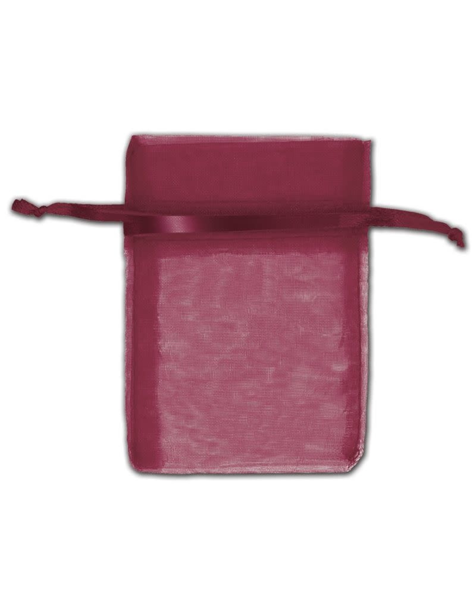 ORGANZA BAGS : 3" X 4" WINE 12PC