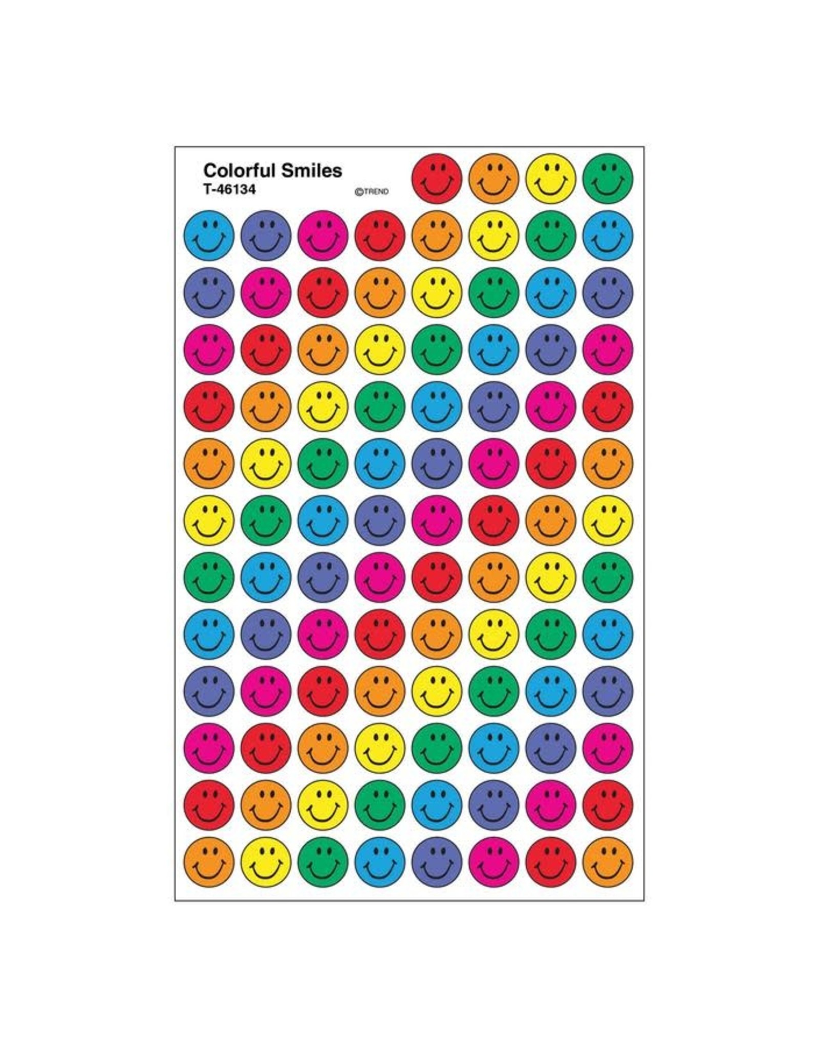 STICKERS: COLORFUL SMILES 8 SHEETS