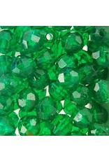 FACETED BEADS: 8MM EMERALD 900 PACK