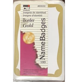 LABELS - HELLO MY NAME IS - GOLD 100/LABELS