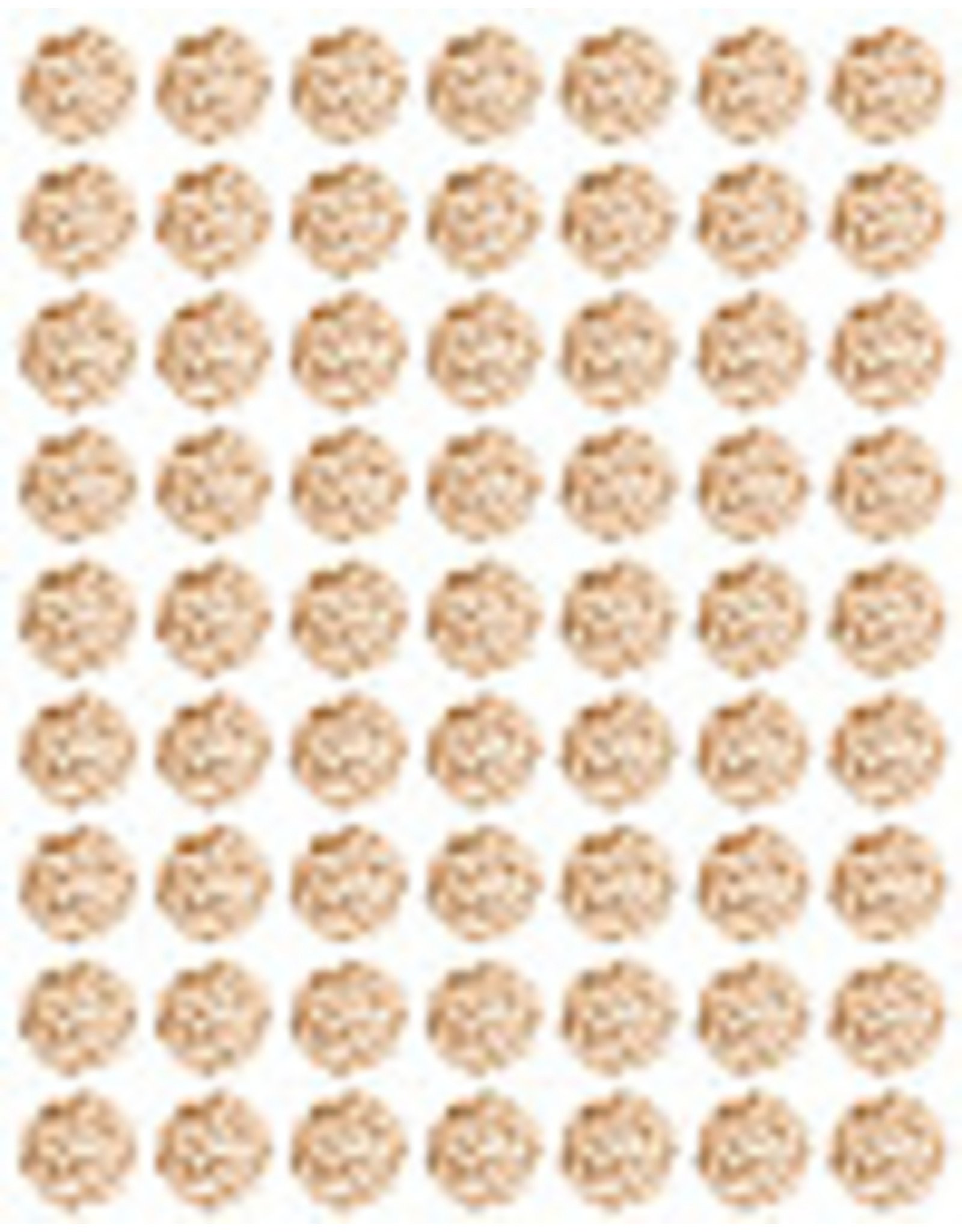 RANENU STICKER MINI MATZAH 1/2"-  63 STICKERS PER SHEET - 6 SHEETS