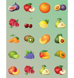 RANENU STICKERS -  HAEITZ 1" - 6 SHEETS