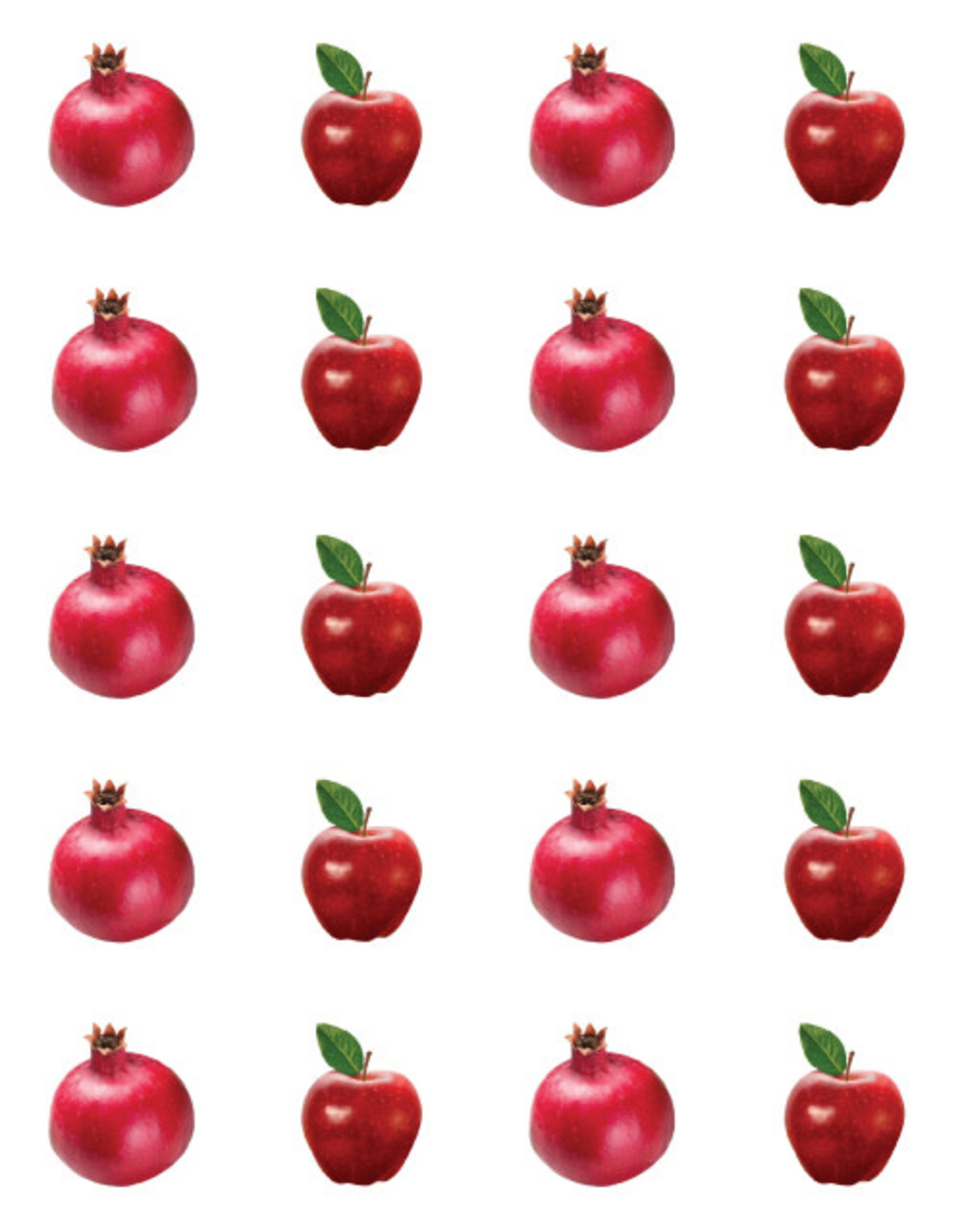 RANENU STICKERS: APPLES AND POMEGRANATES - 6 SHEETS