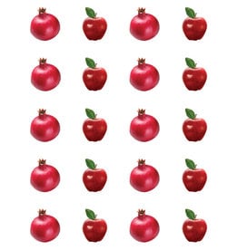 RANENU STICKERS: APPLES AND POMEGRANATES - 6 SHEETS