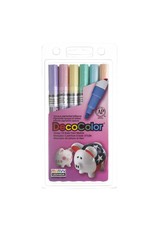 DECO PAINT MARKERS  PASTEL FINE 6/PK