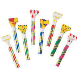 PAPER  PARTY BLOWOUTS - 144 PACK