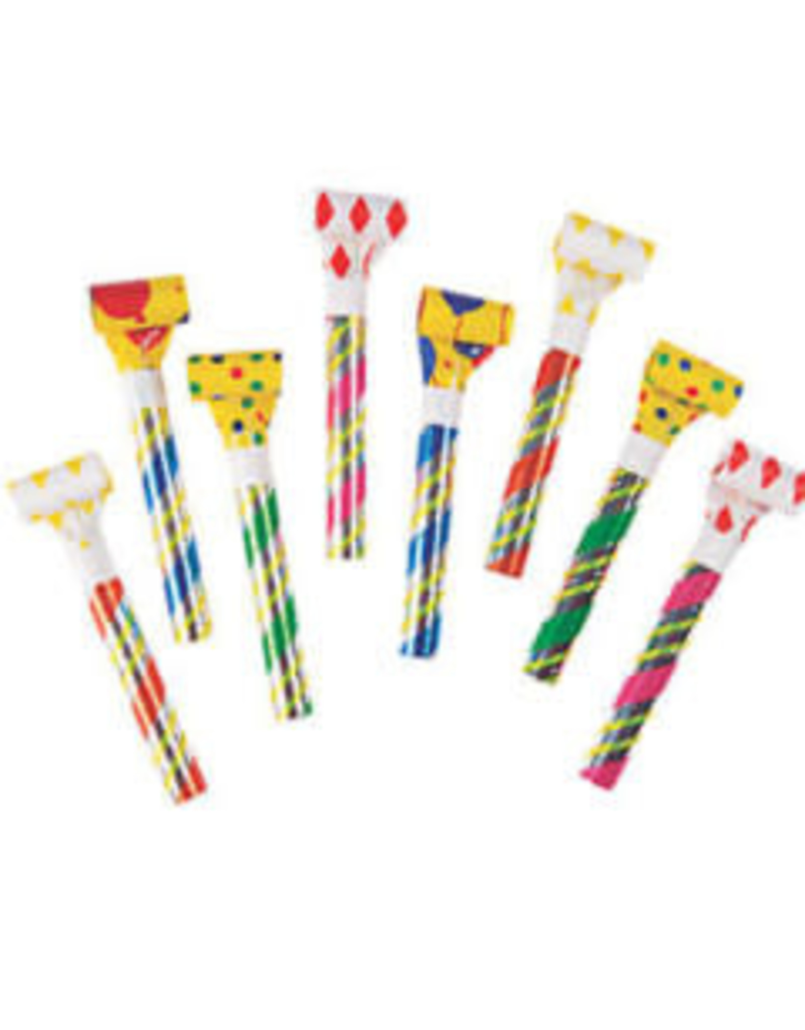 PAPER  PARTY BLOWOUTS - 144 PACK
