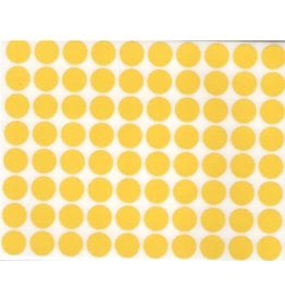 COLOR CODING STICKER:  3/8", ROUND YELLOW 32 SHEETS