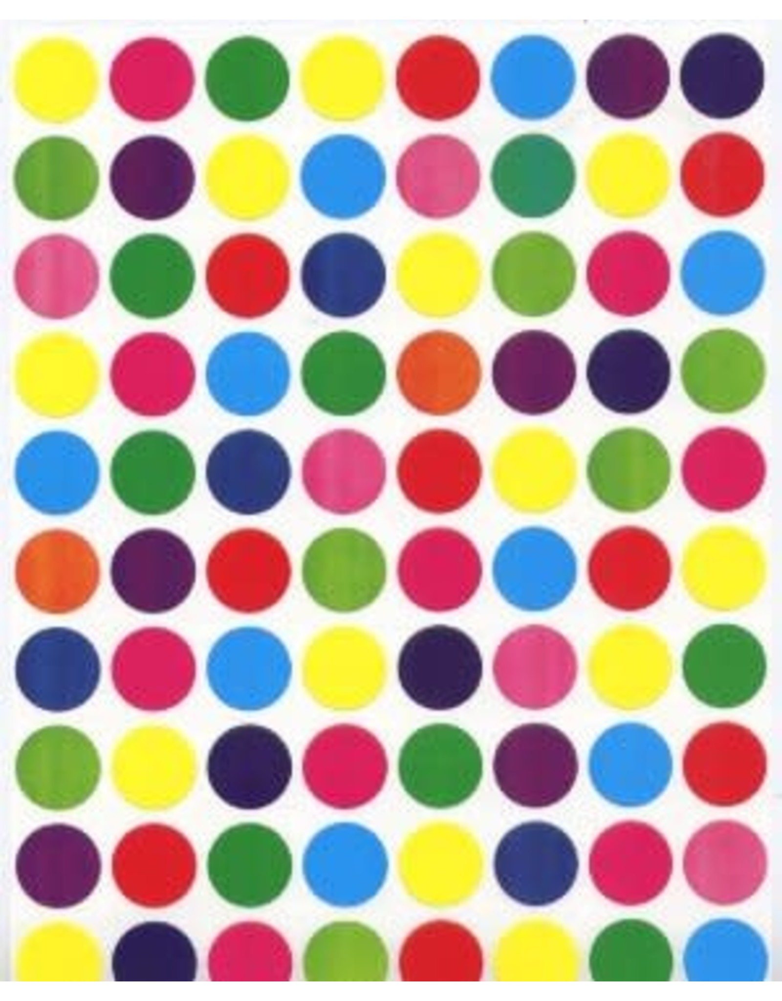 COLOR CODING  STICKER: 1/2" ROUND  ASSORTED COLORS 25 Sheets ( 2,000 TOTAL STICKERS)