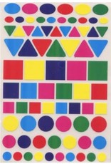 COLOR CODING STICKERS: SMALL ASSORTED SHAPES  - 25 SHEETS