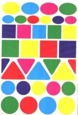 COLOR CODING STICKER: LARGE SHAPES ASSORTED COLORS - 25 SHEETS