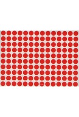 COLOR CODING STICKER:  3/8"  ROUND RED 32 SHEETS
