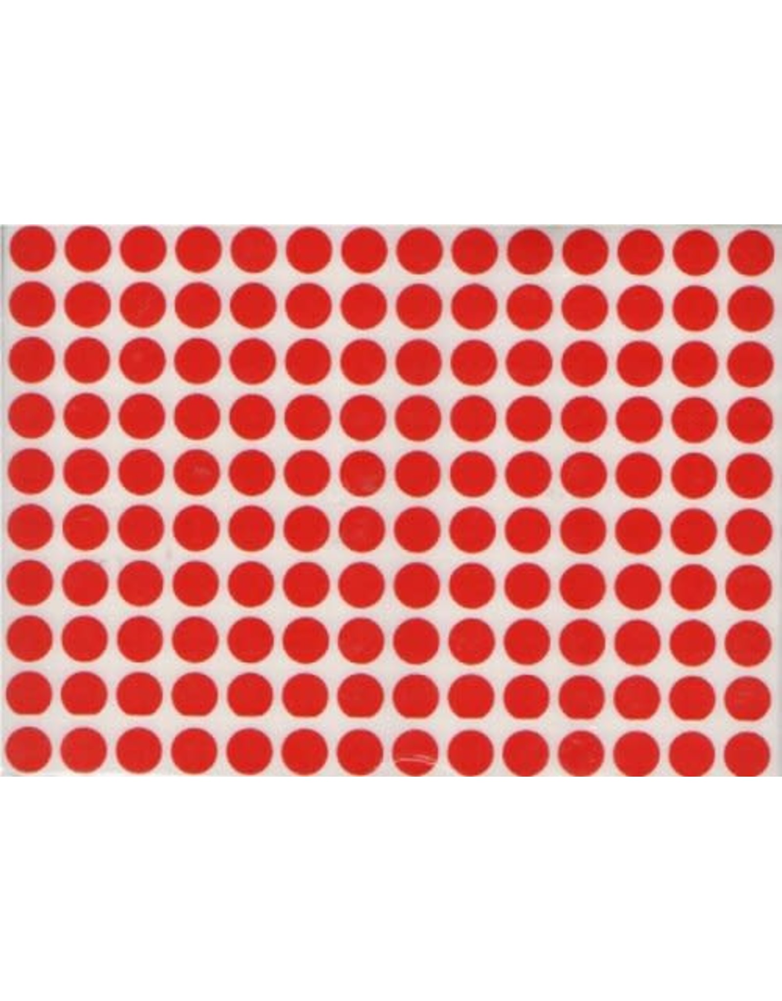 COLOR CODING STICKER:  3/8"  ROUND RED 32 SHEETS
