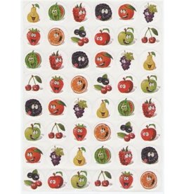 STICKERS: SMILEY FRUIT 10 SHEETS