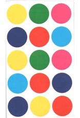 COLOR CODING STICKER: ASSORTED COLORS 1.25" CIRCLE - 25 SHEETS