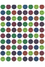STICKERS: MINI DOTS, SMILE METALLIC 10 SHEETS