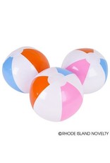 12" BEACH BALL PINK BLUE ORANGE