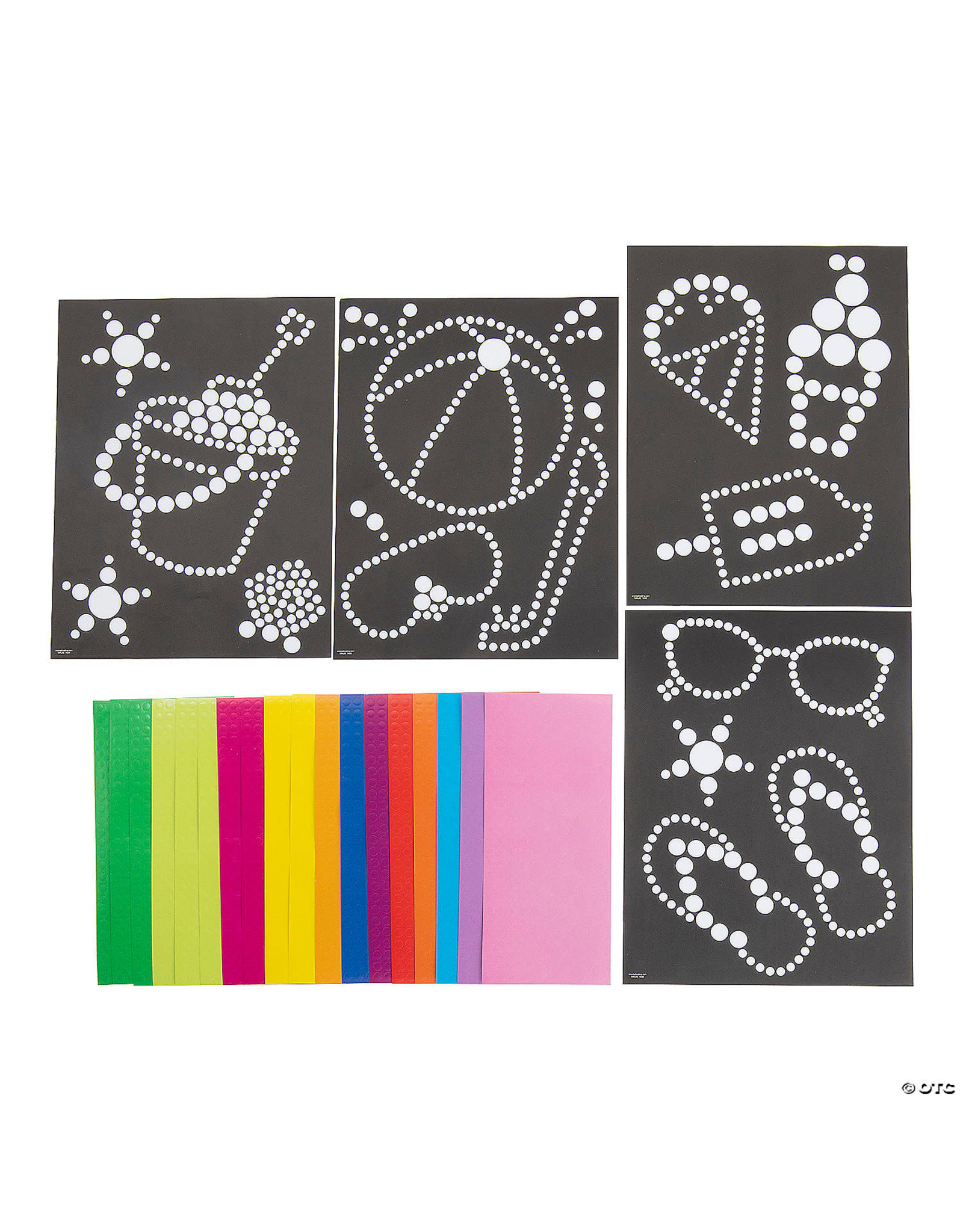 STICKER DOT ART: SUMMERTIME - 12 PACK