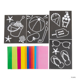 STICKER DOT ART: SUMMERTIME - 12 PACK