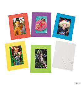 BRIGHT FOAM PICTURE FRAMES 12PC 8X6