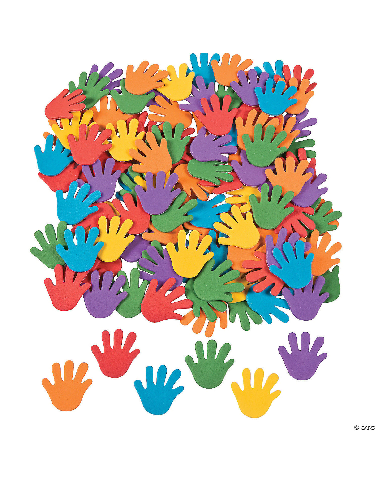 ADHESIVE FOAM SHAPE: HANDS 500 PACK