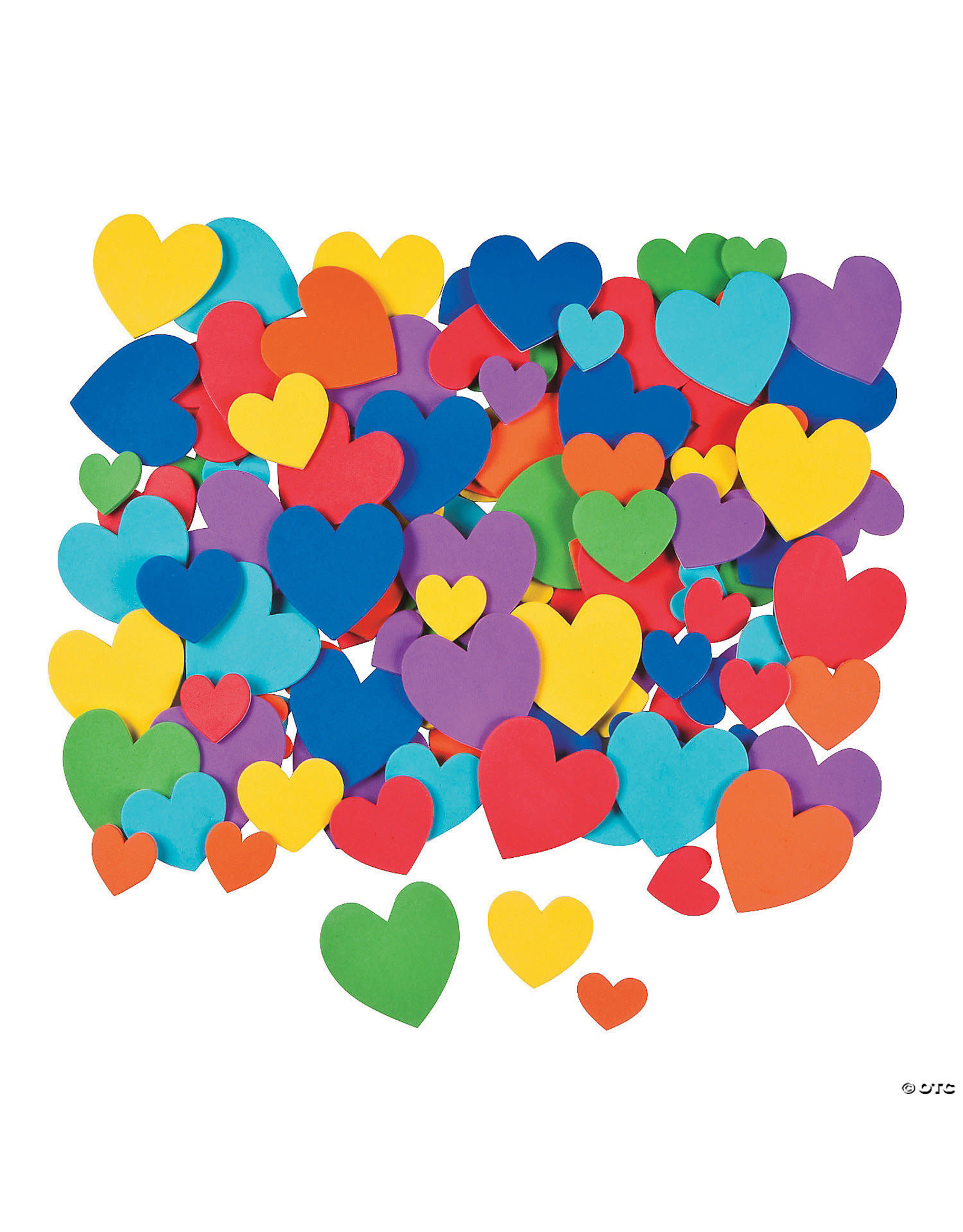 ADHESIVE FOAM SHAPE: HEARTS 532 PACK