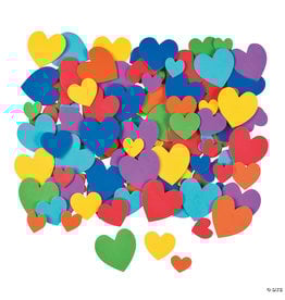 ADHESIVE FOAM SHAPE: HEARTS 532 PACK