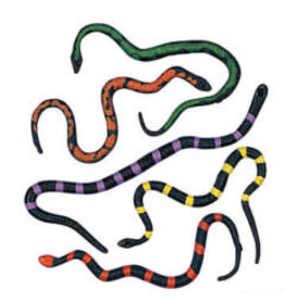 SNAKES: STRETCHABLE 8" - 12 PACK