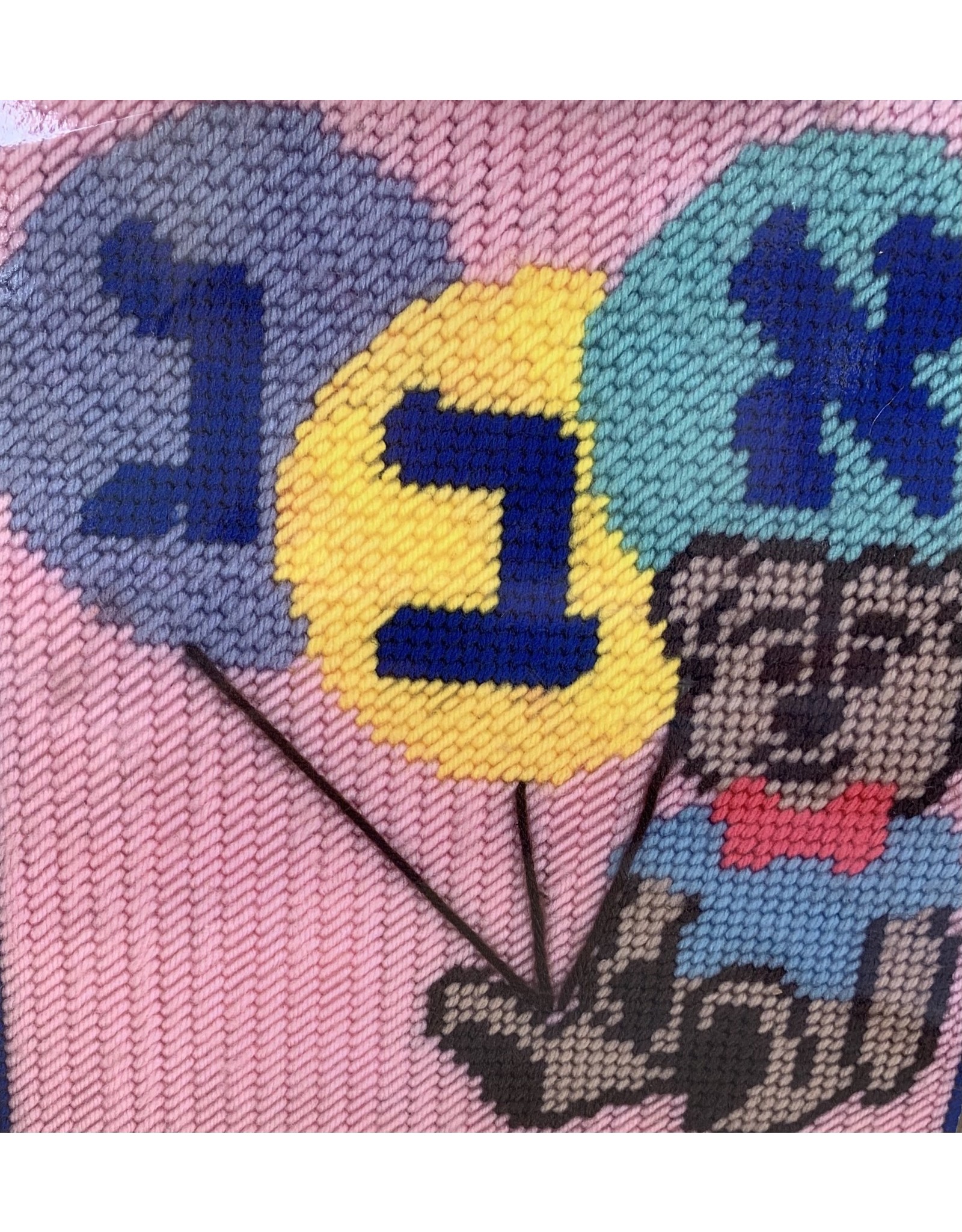NEEDLE  POINT  -  ALEF BEIS BALLON