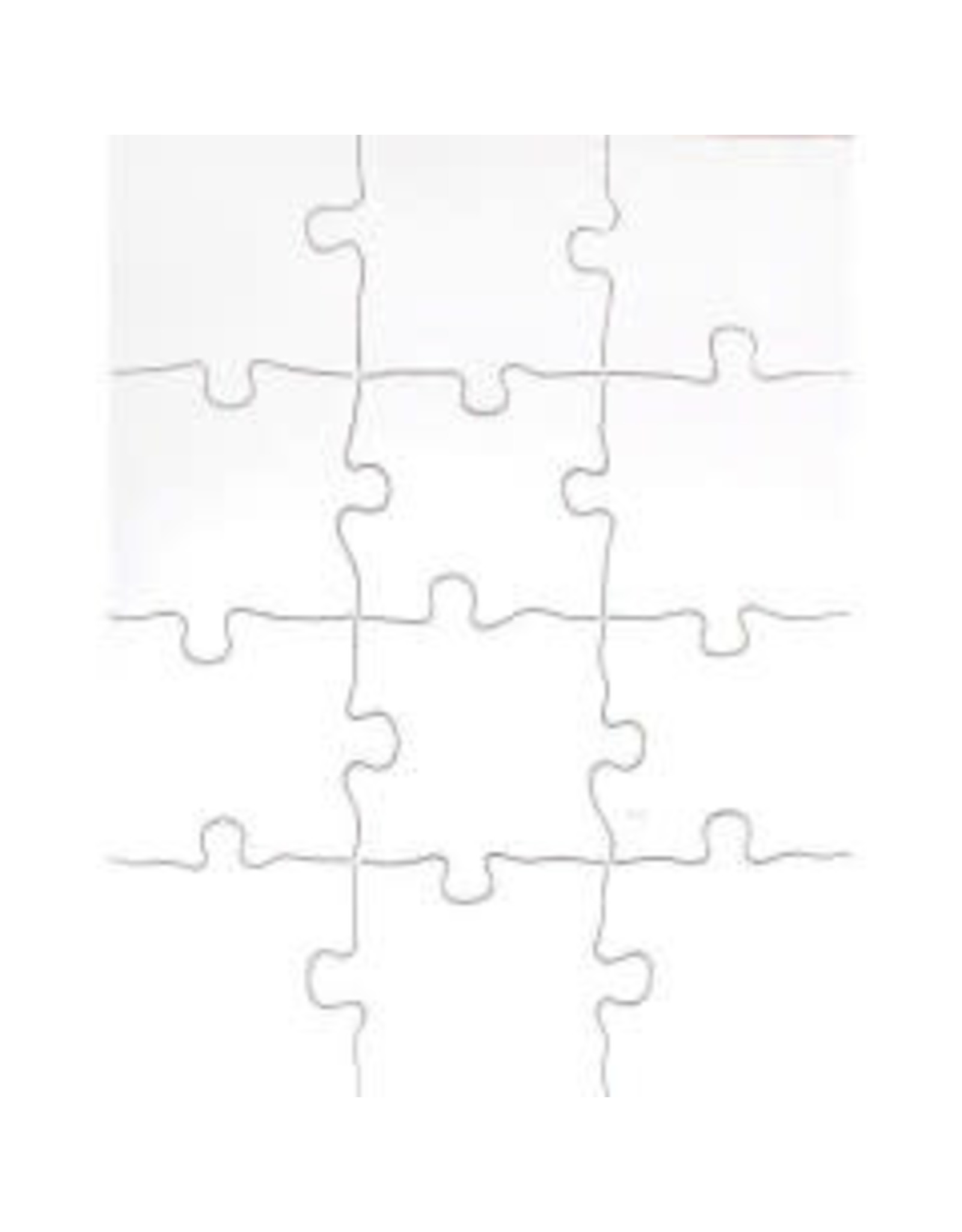 COMPOZ-A-PUZZLE PUZZLE BLANK -  8.5''X11'' 12PC 24PUZZLES