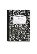 BLACK AND WHITE  COMPOSITION BOOK WIDE RULED  100 SHEETS