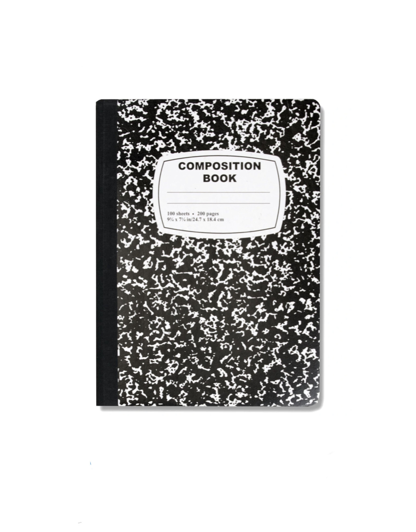 BLACK AND WHITE  COMPOSITION BOOK WIDE RULED  100 SHEETS