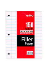 PREMIUM FILLER PAPER - 10.5"x8" -  Wide Ruled - 150 sheets