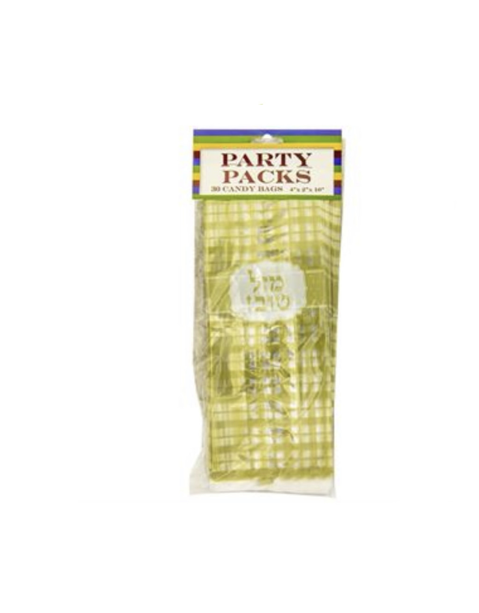 CELLOPHANE PARTY BAGS: MAZEL TOV 30pcs