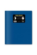 TWIN POCKET POLY PORTFOLIO W PRONGS