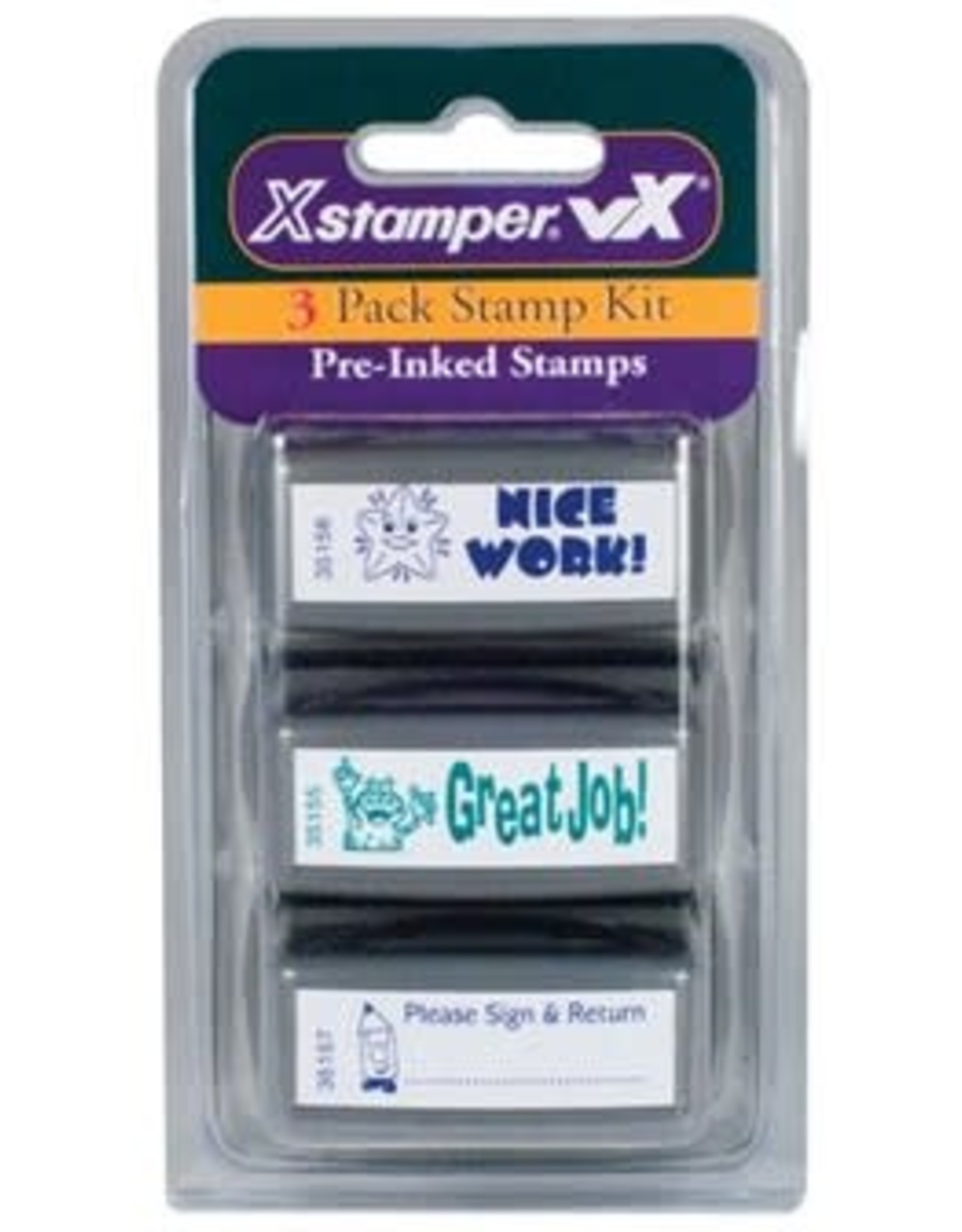 X-STAMPER: STAMP ASSORTED 3 PACK