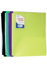Neon Poly 2 Pocket 3 Hole Folder