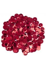 SEQUINS - RED - 8mm 200PC