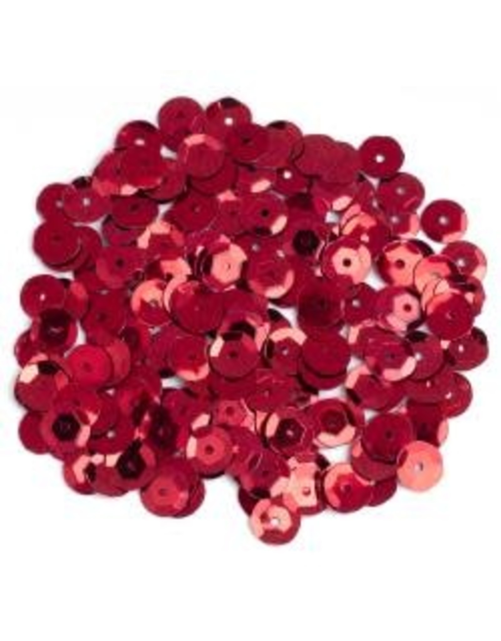 SEQUINS - RED - 8mm 200PC