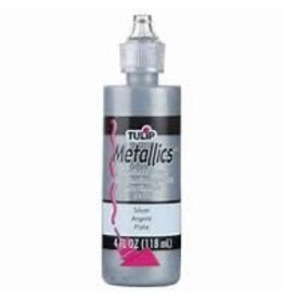 TULIP FABRIC PAINT: METALLIC SILVER 4OZ