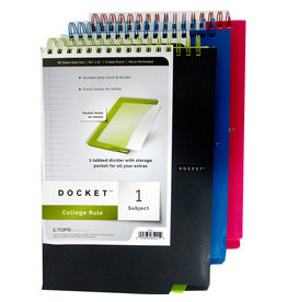 Docket 1 Subject Colllege Rule 8.5x11