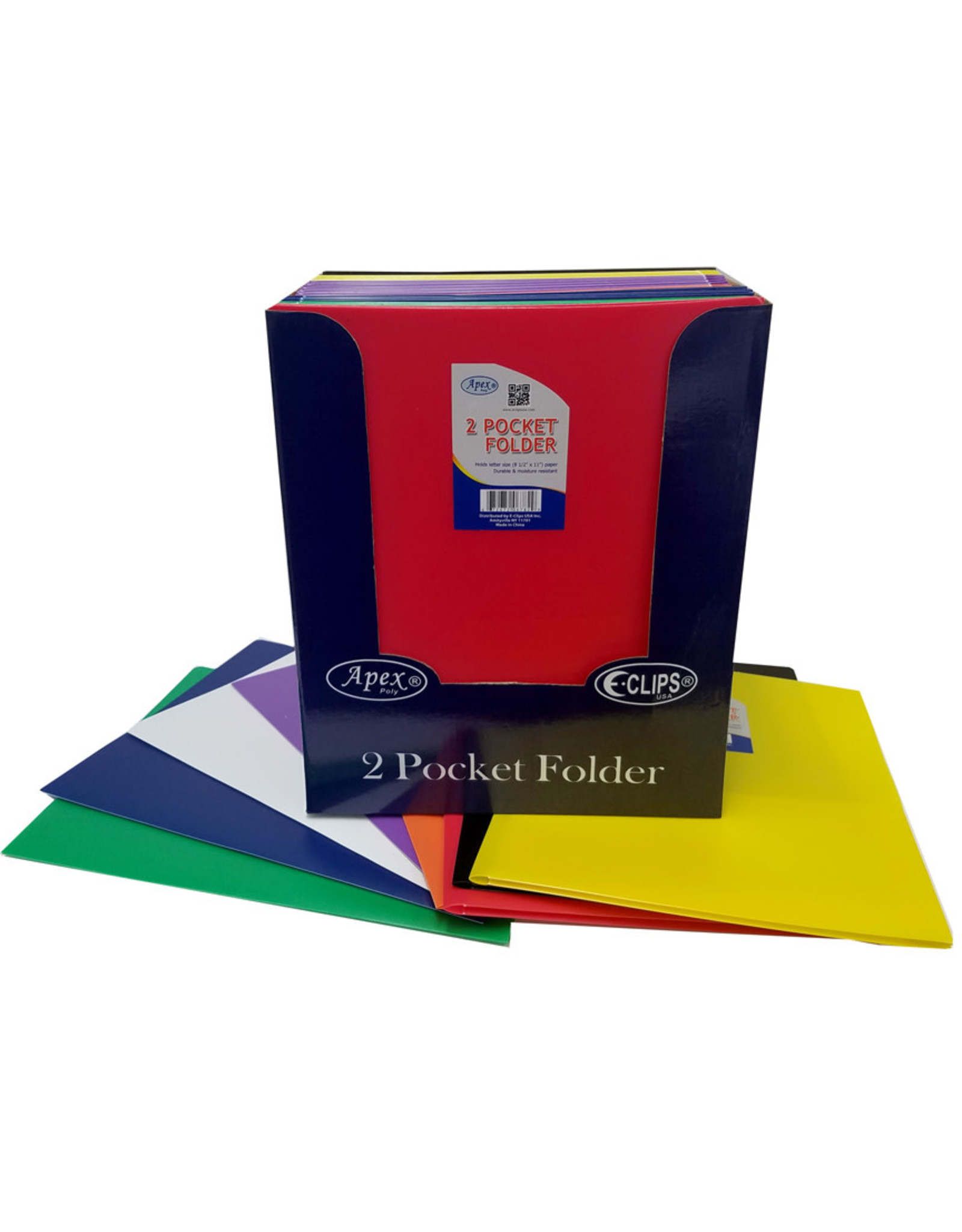 Poly 2 Pocket Folder w/ holes