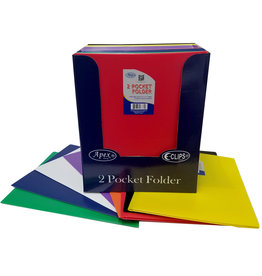 Poly 2 Pocket Folder w/ holes