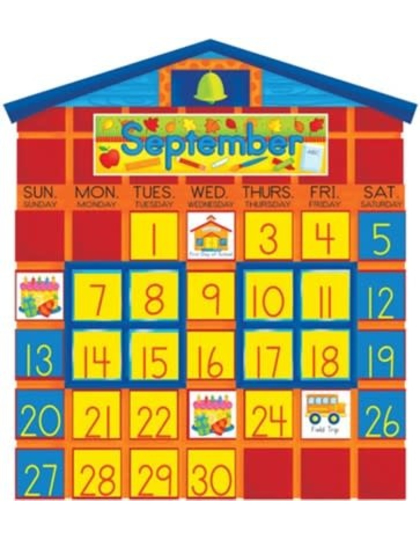 BULLETIN BOARD SET SCHOOLHOUSE CALENDAR Creative Kids