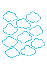 CUT-OUTS: CLOUDS 6" 30 PACK