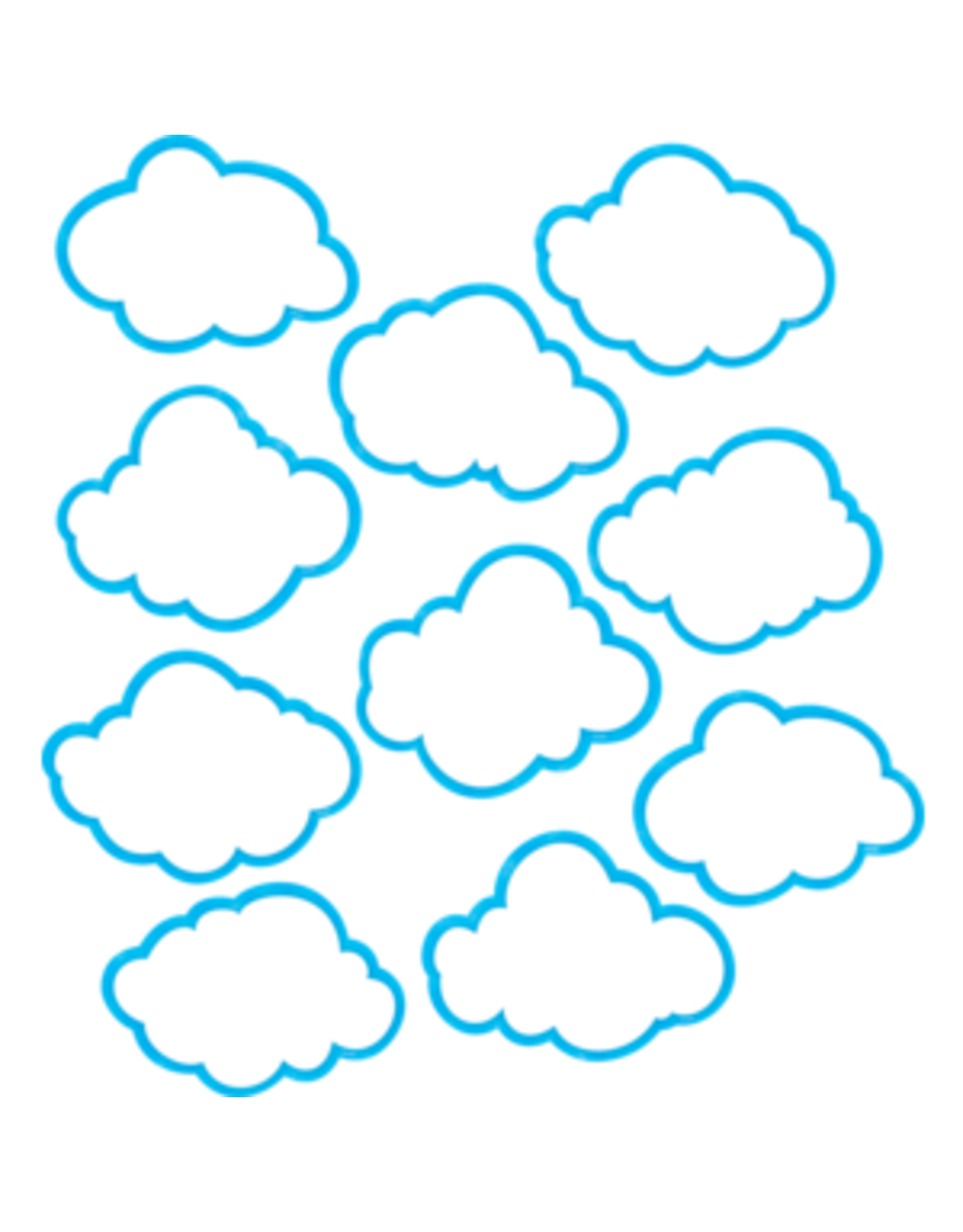 CUT-OUTS: CLOUDS 6" 30 PACK